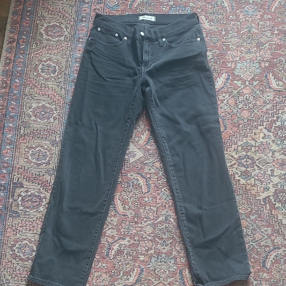 Madewell Women's Black Straight Leg Jeans